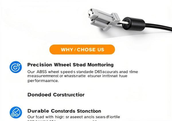 Ruizure Front ABS Wheel Speed Sensor ABS-4