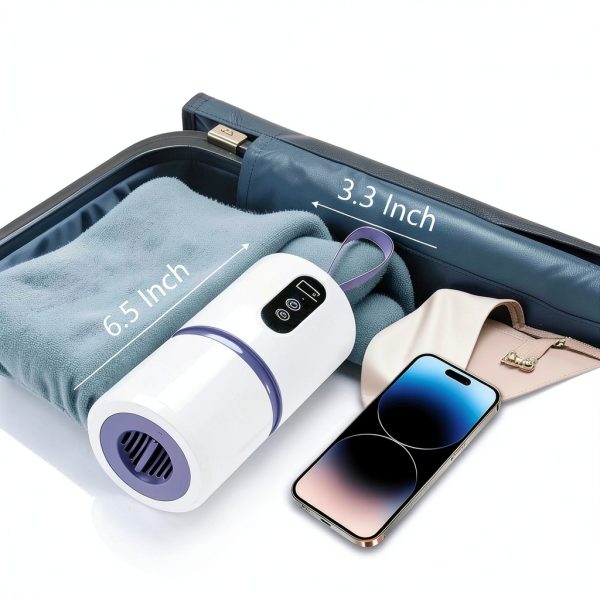 Portable Clothes Dryer Hoowu Mini Compact Electric with Timer-3