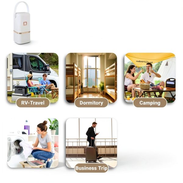 Portable Clothes Dryer Wyoutonon Mini ZASE021 White Compact-4