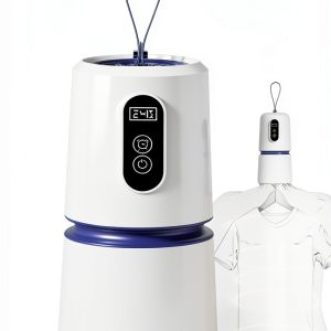 Portable Clothes Dryer Hoowu Mini Compact Electric with Timer-0