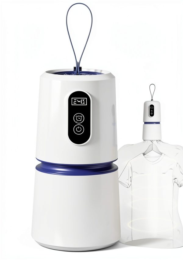 Portable Clothes Dryer Hoowu Mini Compact Electric with Timer-0