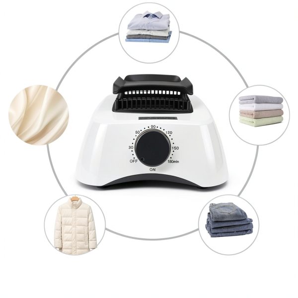 Portable Clothes Dryer, 1000W Drying Machine for Laundry Double Layers Portable Dryer Stainless Steel Mini Dryer for Apartments Home Dorms Travel RVs with Timer and Fabric Cover Ptalseaw-2