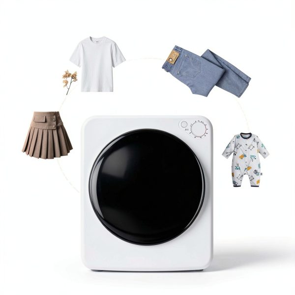 800W Electric Portable Clothes Dryer DollarDash 1.5Cu Ft Front Load-3