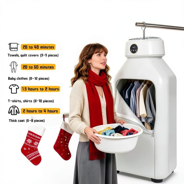 Travel Clothes Dryer jjxeqo Portable Foldable Silent Dryer-1