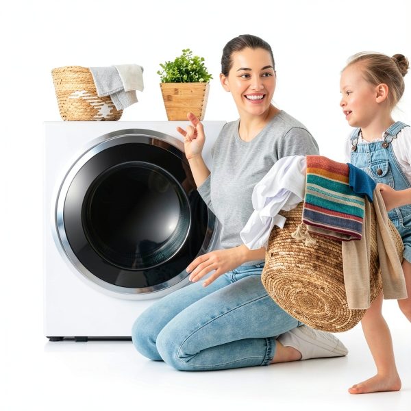 Compact Laundry Dryer COSTWAY 110V with Stainless Steel Tub White-6