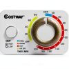 Compact Laundry Dryer COSTWAY 110V with Stainless Steel Tub White-2