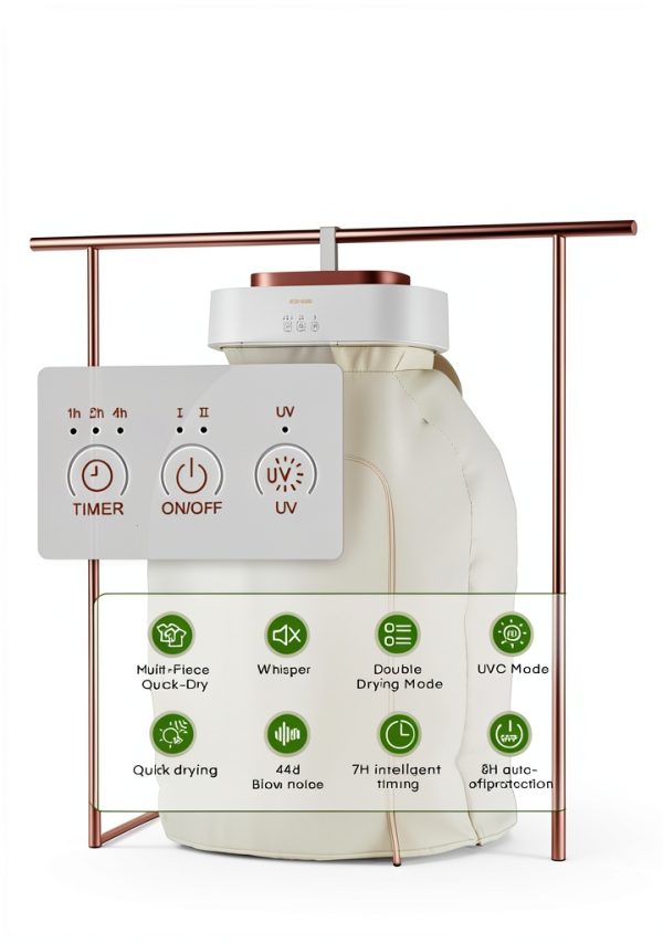 Portable Clothes Dryers, Mini Laundry Dryers with Timer Function & Dry Bag, Easy to Use Multiple Compact Dryer for Clothes, for Travel, Apartment, RV, Dorm, for Light Clothes, Underwear, Baby Clothe-1