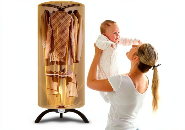 Portable Clothes Dryer - Upgraded 900W Fast-Drying for Large Loads of Clothes & Shoes | Compact Mini Dryer Machine for Family, Apartment, RV & Travel-3